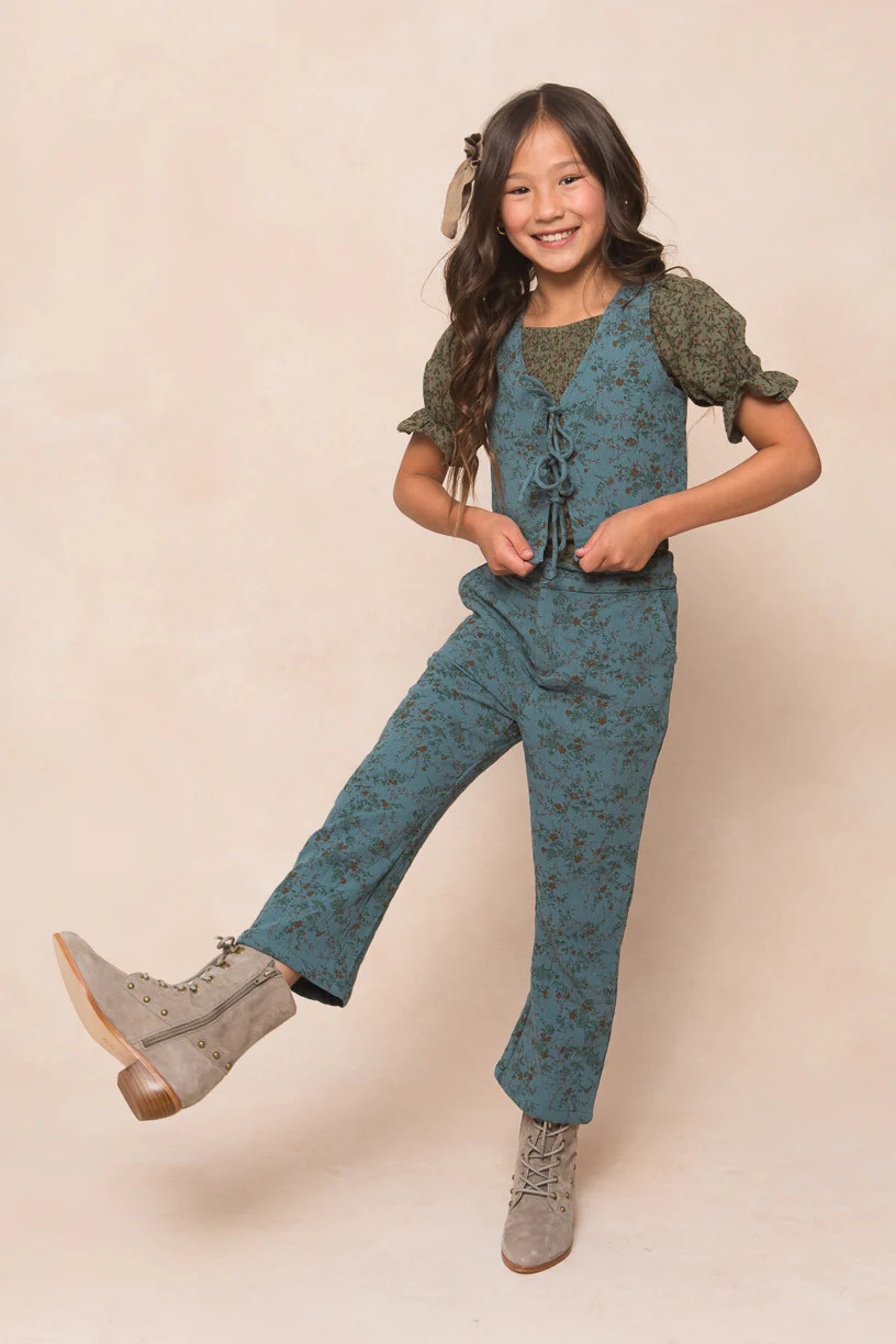 Mini Birdie Set in Blue Floral | Ivy City Co