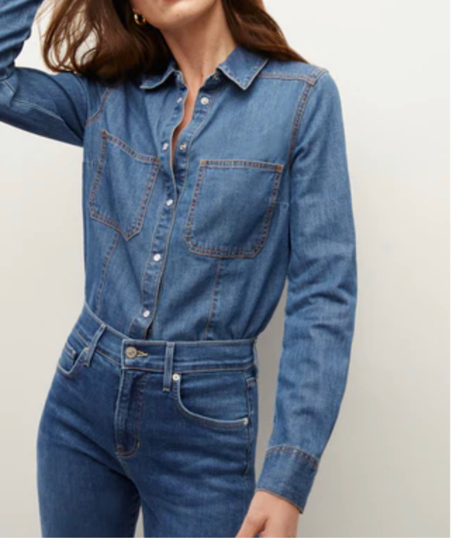 Loving the details on this denim shirt. Throw over a white tank for a casual transitional look

Extra 15% off VB sale now

#LTKsalealert #LTKtravel #LTKSeasonal