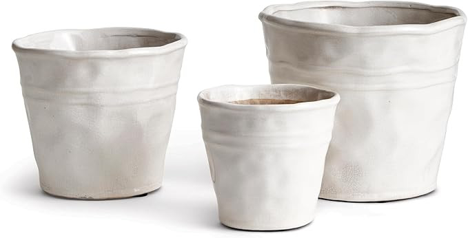 Amazon.com : Napa Home & Garden, Conservatory Organic Tapered POTS, Set of 3 : Patio, Lawn & Gard... | Amazon (US)