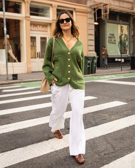 Spring Outfit 

White pants and cardigan with fisherman sandals 
Pants run TTS Sweater runs on the larger size, if you’re between sizes size down

J crew, Everlane, trousers, spring outfits

#LTKstyletip #LTKfindsunder100 #LTKSeasonal