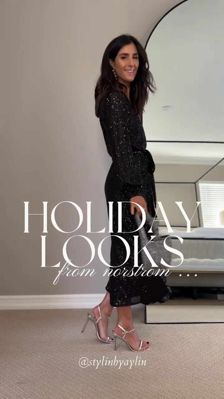 Holiday looks from Nordstrom ✨ I'm just shy of 5-7 for reference:
BLACK DRESS: XSMALL
SEQUIN SKIRT: SMALL (I sized up one)
BLAZER DRESS: 4
JUMPSUIT: 2
ONE SHOULDER DRESS: 2

#LTKHoliday #LTKSeasonal #LTKstyletip