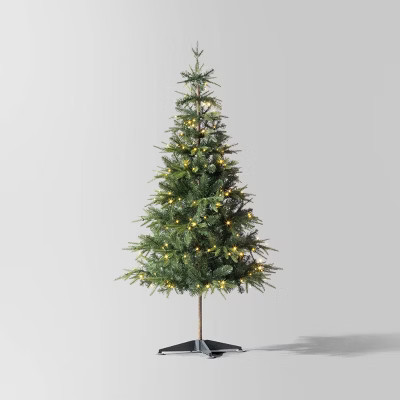 5.5' Balsam Fir LED Pre-Lit Indexed Artificial Christmas Tree with Twinkling White Lights - Wondershop™ | Target