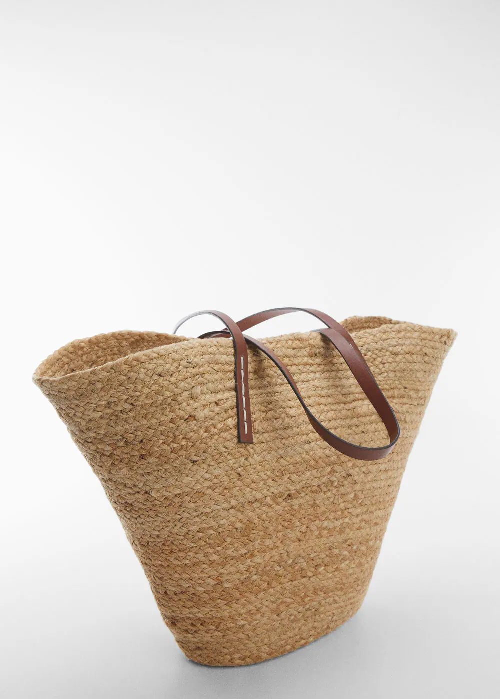 Jute basket bag | MANGO (US)