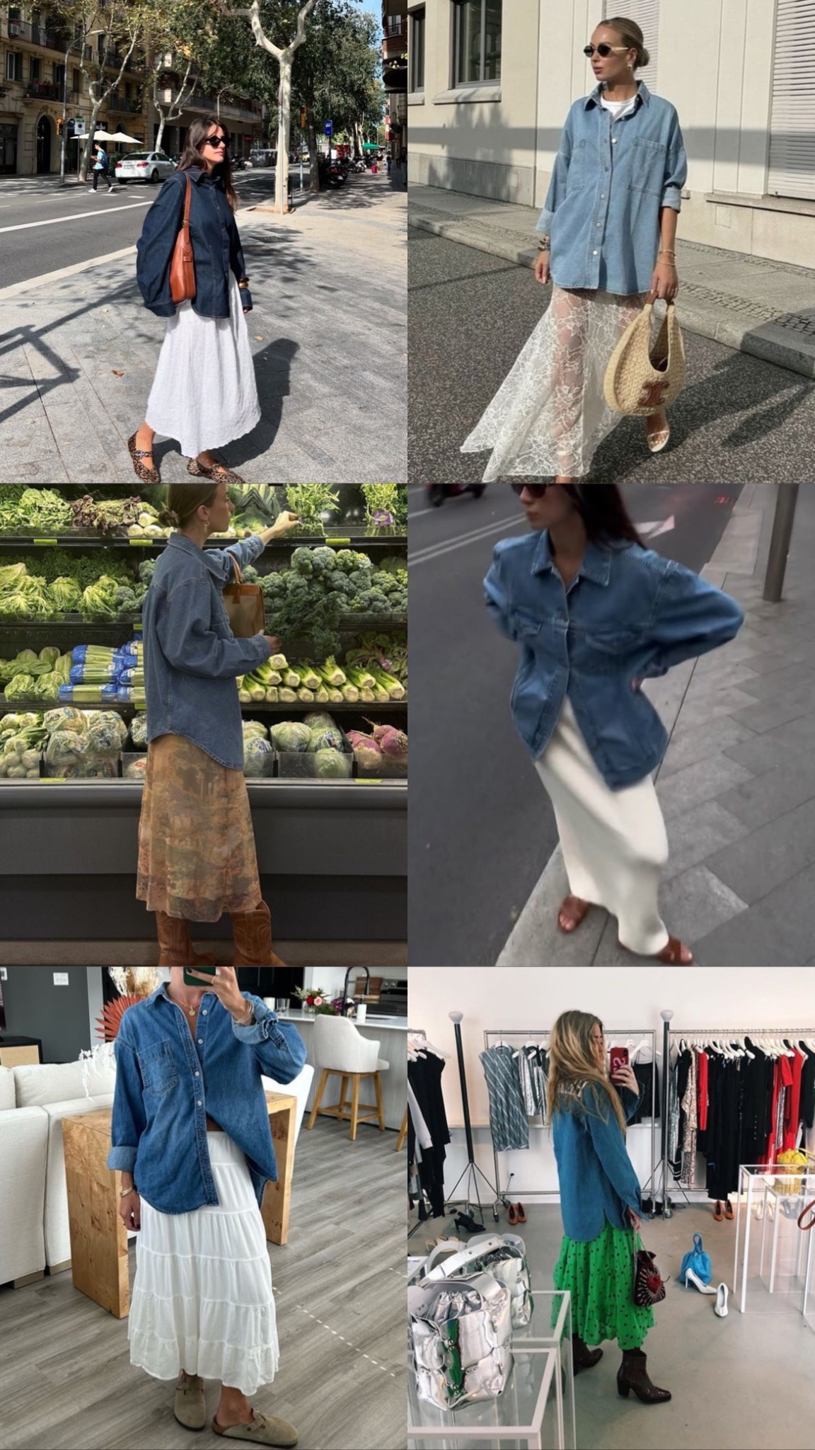 Denim tops to pair with maxi skirts 

#LTKStyleTip #LTKU