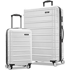 Samsonite Omni 2 Hardside Expandable Luggage with Spinner Wheels, Birch White, 2-Piece Set (20/28... | Amazon (US)