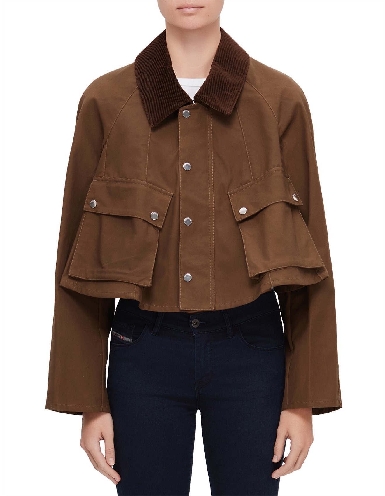 CROPPED BARN JACKET | David Jones (Australia & New Zealand)
