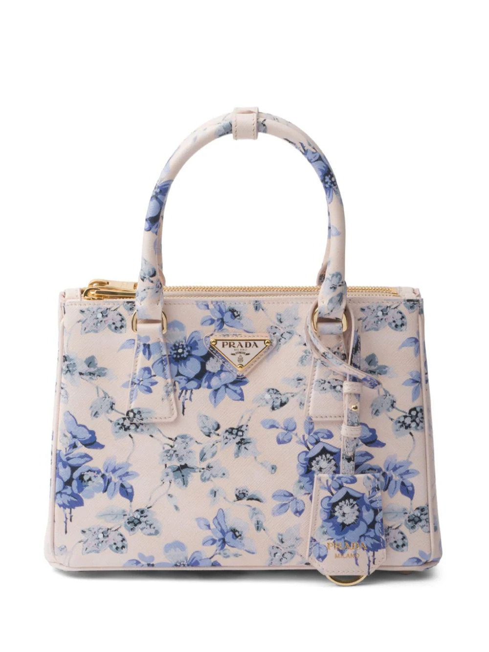 Prada Galleria printed leather bag - Neutrals | Farfetch Global