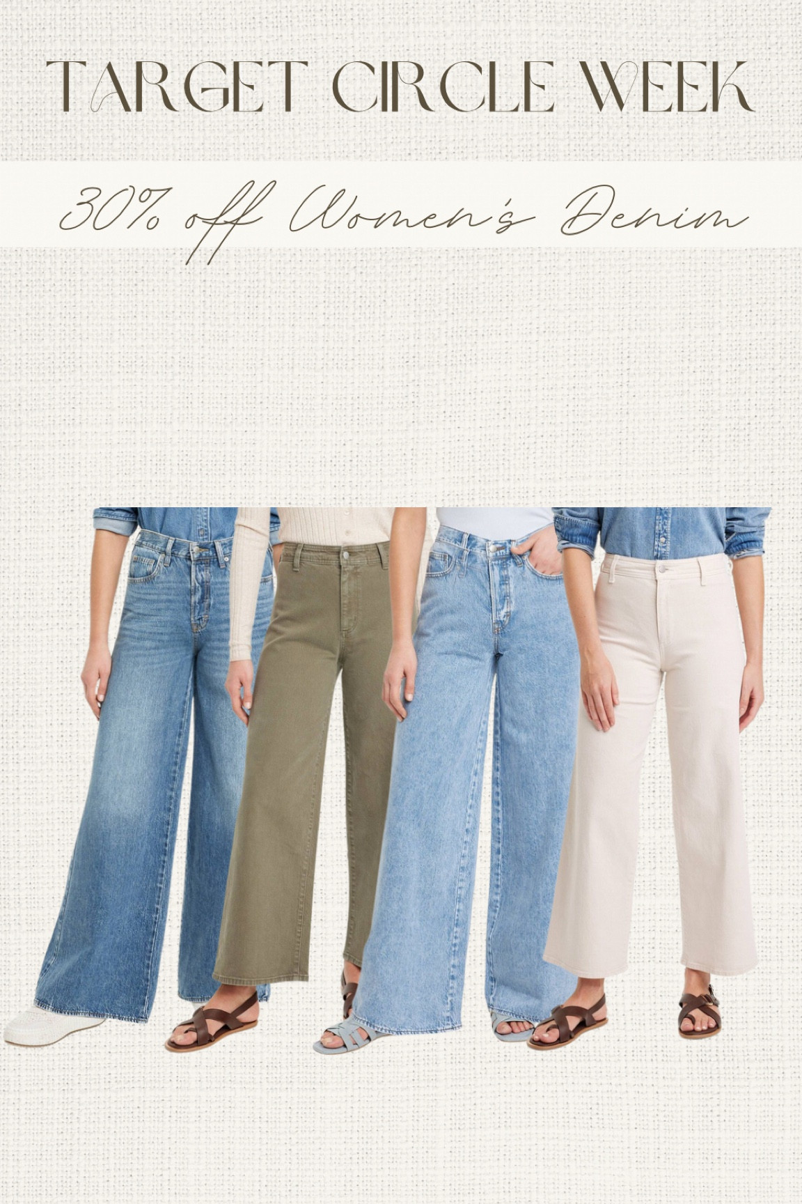 My favorite denim from Target is on sale for all Circle members! 30% off women’s denim!

#LTKxTarget #LTKSeasonal #LTKstyletip