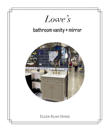 Beautiful bathroom vanity and mirror, reasonably priced. 

#LTKHome #LTKSaleAlert #LTKStyleTip