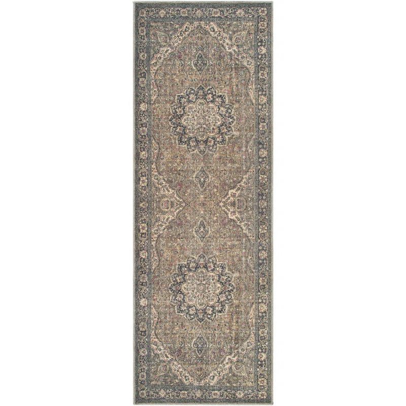 Bria Machine Washable Oriental Dusty Sage/Olive Area Rug | Wayfair North America