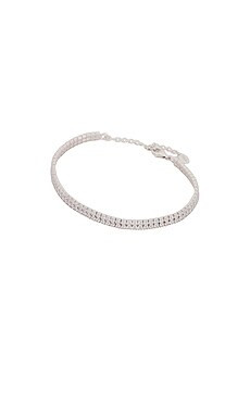 SHASHI Tennis Double Row Bracelet in Silver from Revolve.com | Revolve Clothing (Global)
