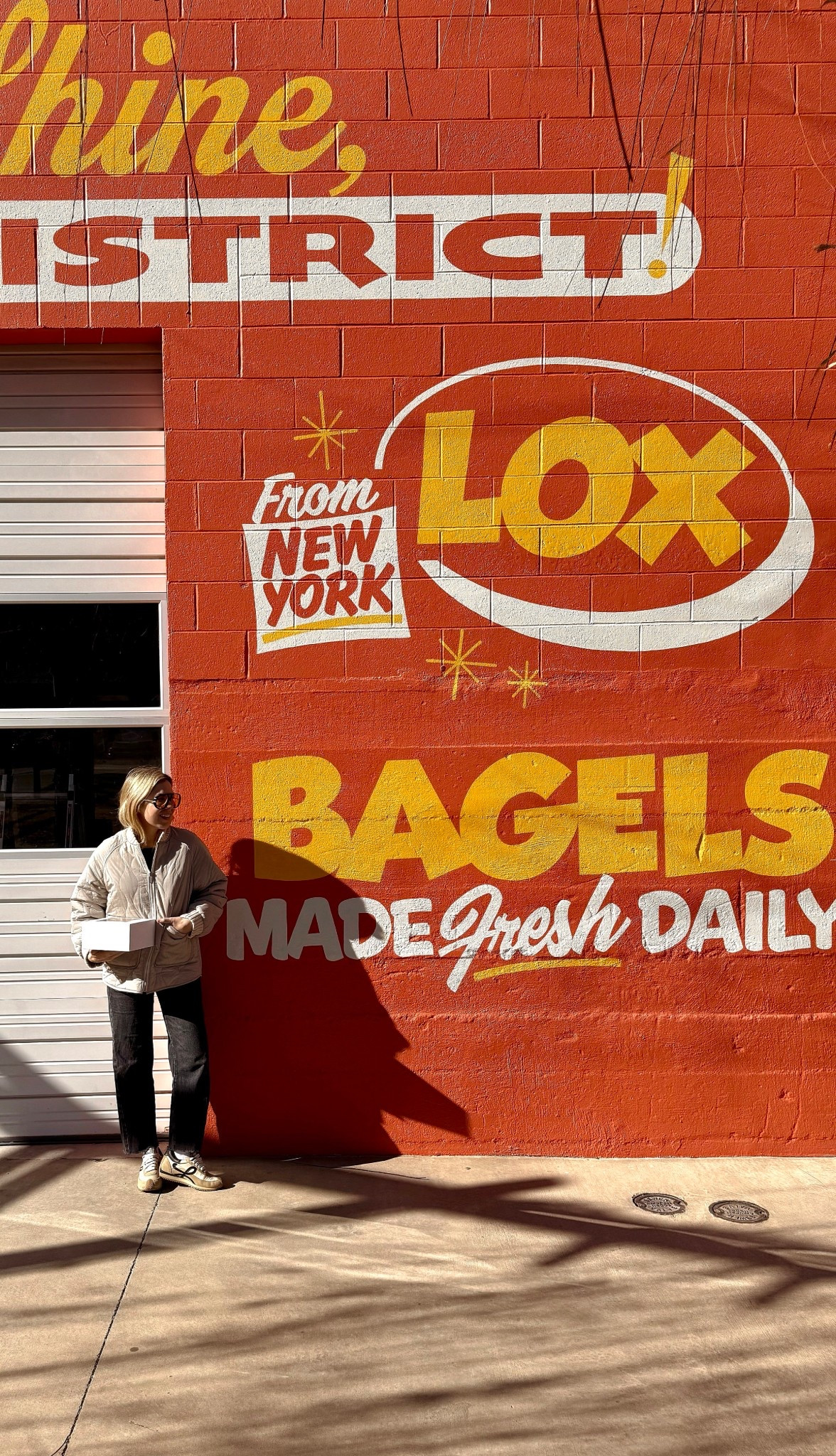 Bundled up and bare faced ☀️ 
This jacket is the BEST and I’ve gotten so much wear out of it

Loewe sneakers are selling out but linked to all the places to get all difference sizes 