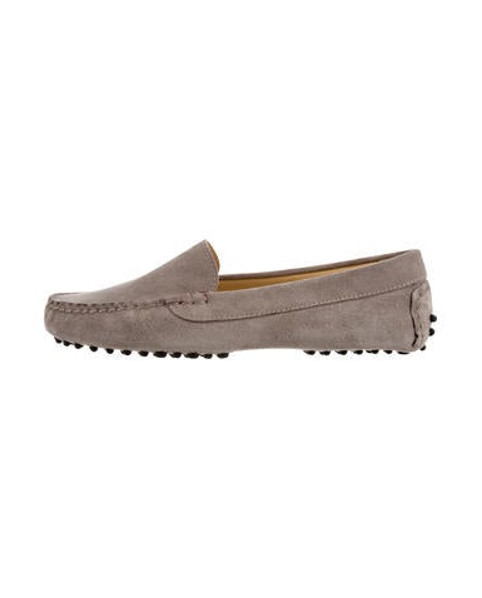 M. Gemi Suede Round-Toe Loafers w/ Tags Brown | The RealReal