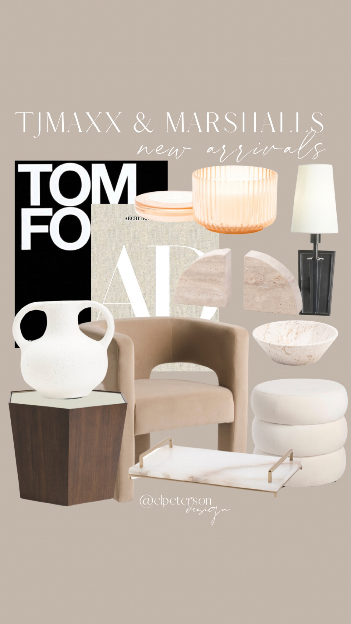 TJ Maxx & Marshalls Finds
Ottoman 
Accent chair 
Bass 
Coffee table book 
Side table 

#LTKunder100 #LTKhome #LTKunder50