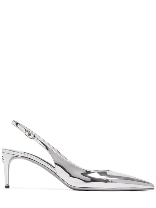 60mm Lollo mirror leather slingback heel | Luisaviaroma