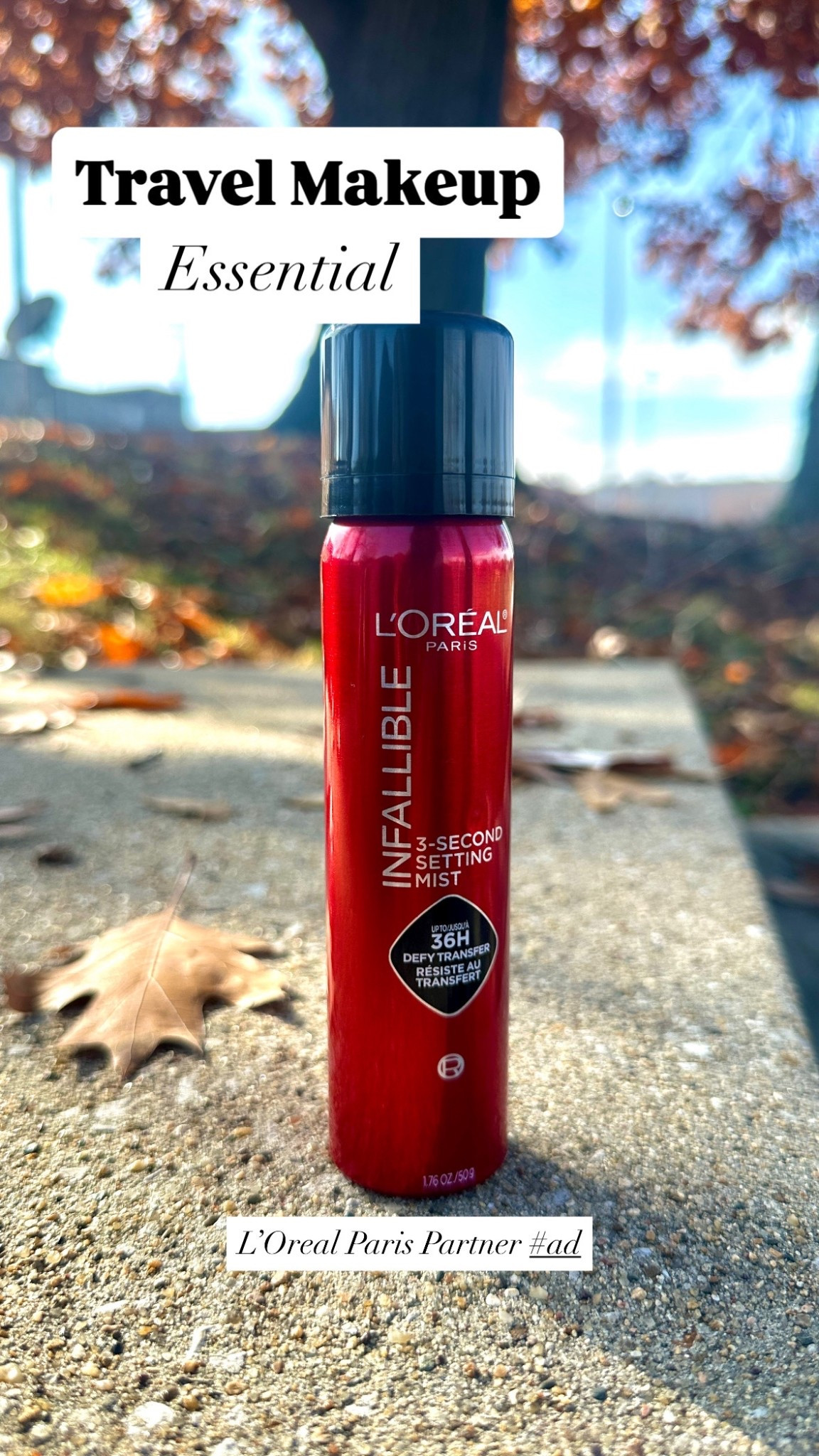 #LOrealParisPartner #ad 
Glam packed ✅ L’Oréal Infallible Setting Spray = stress-free travel glam no matter what the holiday season brings, AND it’s TSA  Approved  💄✨  You can get yours at #Target today! 
#LOrealParisMakeup #LOrealParisCosmetics #TargetPartner #Target 
@shop.Itk #liketkit
@lorealparis @target @targetstyle

