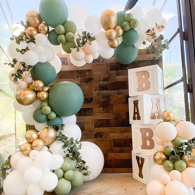 Oopat DIY Olive Sage Balloon Arch Garland Kit for Sage Party Boho Bridal Shower Baby Shower Weddi... | Amazon (US)