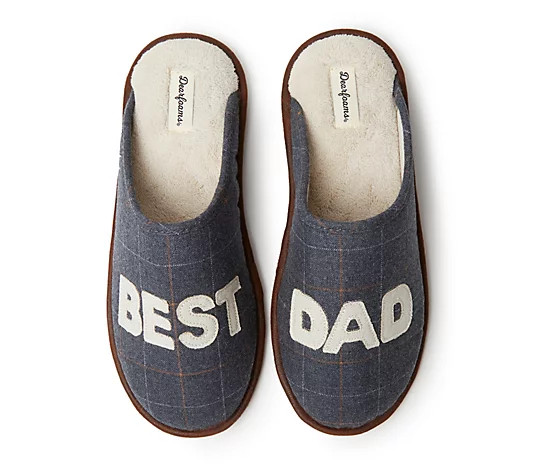 Dearfoams Men's Dad Scuff Slippers | QVC
