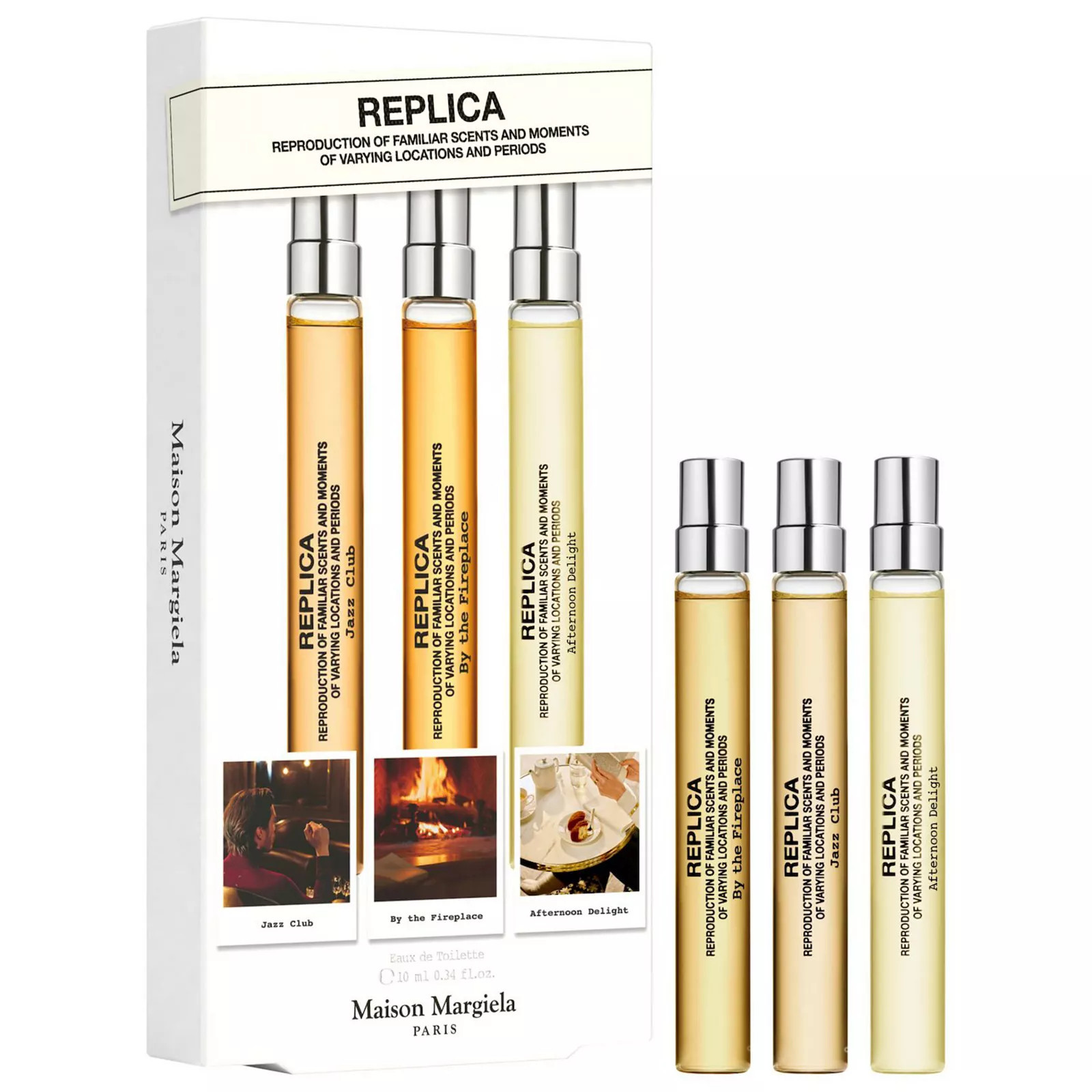 Maison Margiela 'REPLICA' Travel Spray Set - By The Fireplace, Jazz Club, Afternoon Delight, Multiline | Kohl's