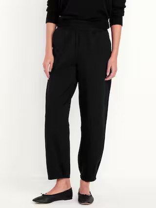 High-Waisted Dynamic Fleece Barrel-Leg Sweatpants | Old Navy | Old Navy (US)