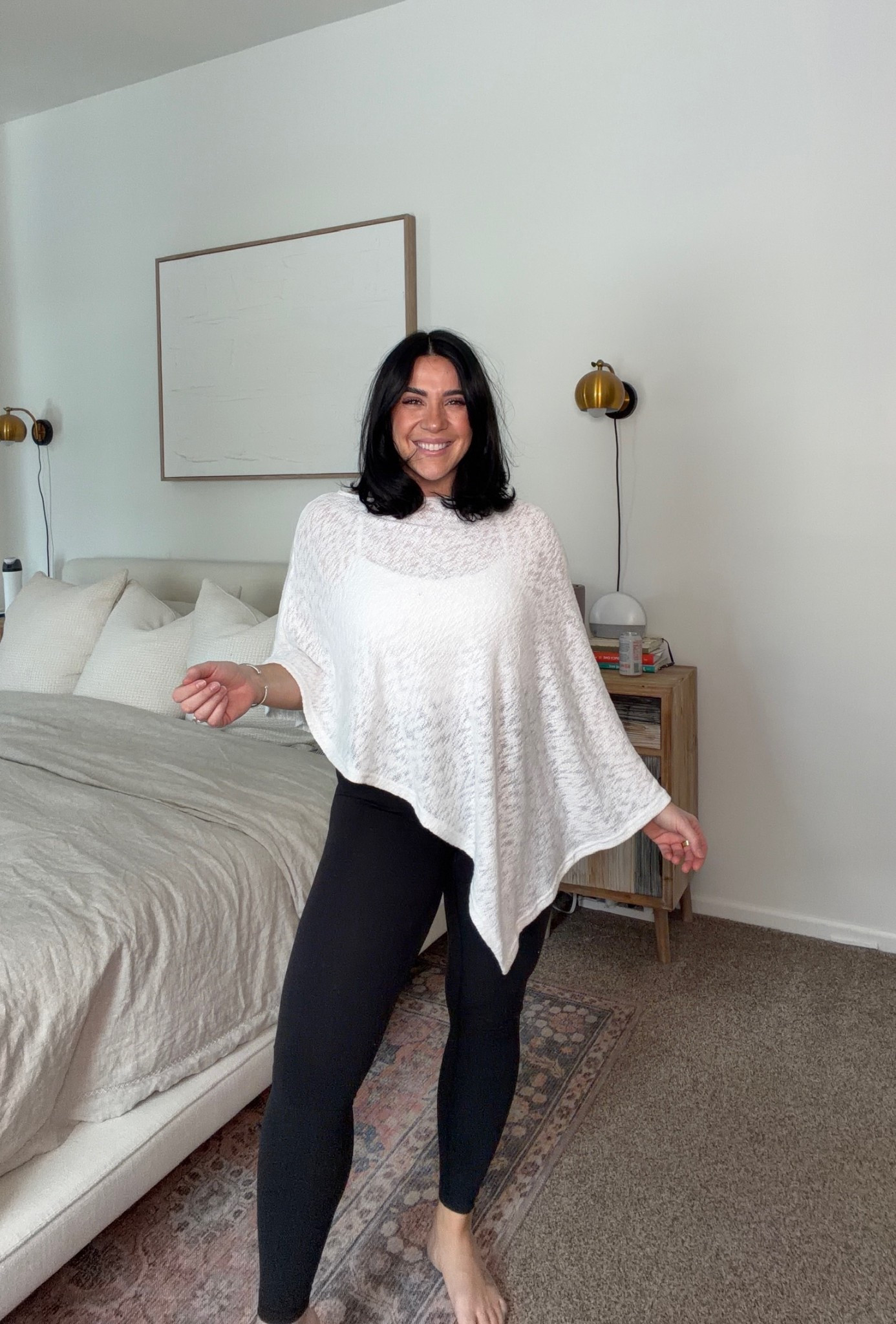 Amazon poncho style, I saw this on pinterest & had to have immediately. Anthro has a similar one and they're legit the same! 
Size L

#LTKootd #LTKFestival #LTKMidsize