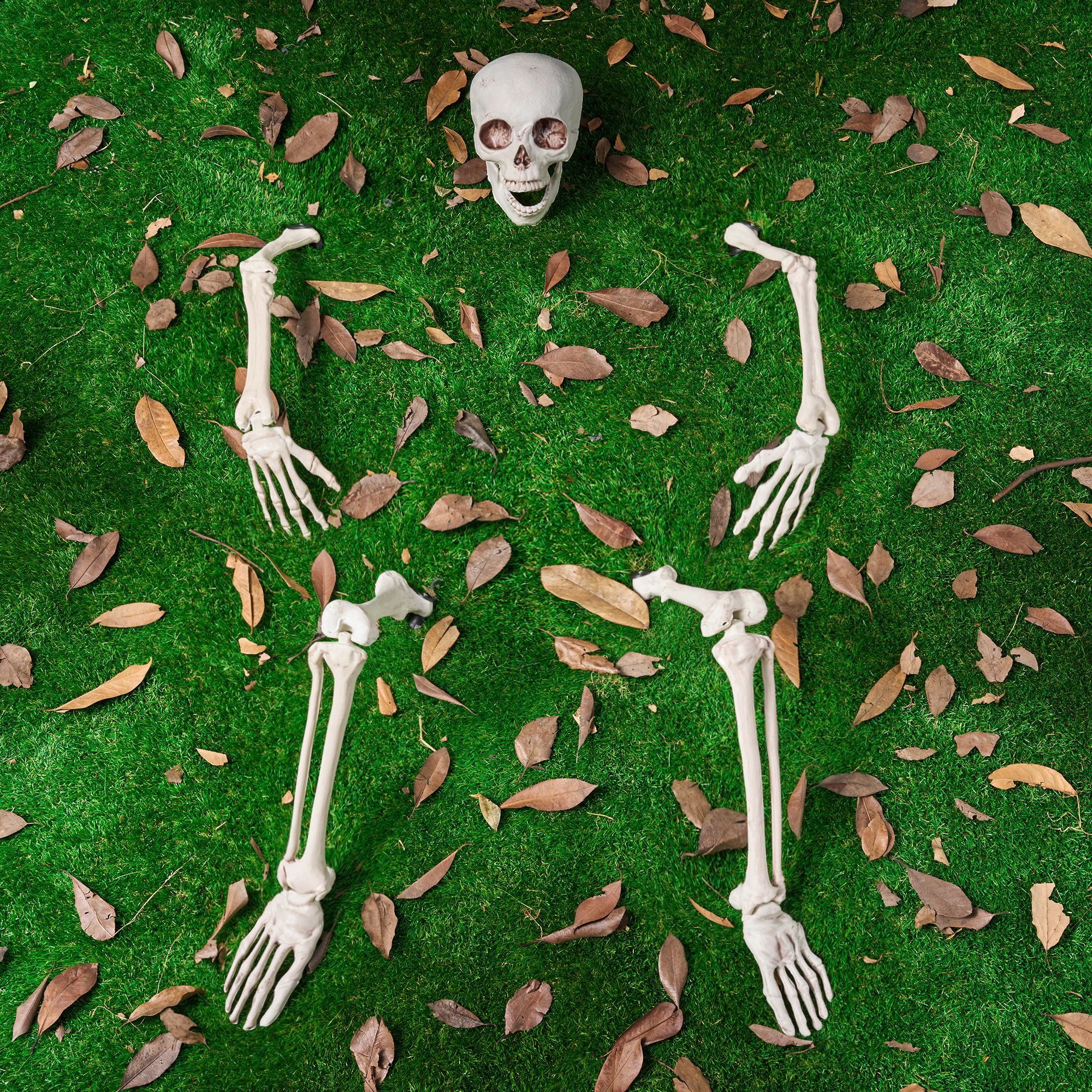 JOYIN Life Size Groundbreaker Skeleton Stakes Halloween Decorations, Full Body Skeleton Yard Stak... | Walmart (US)