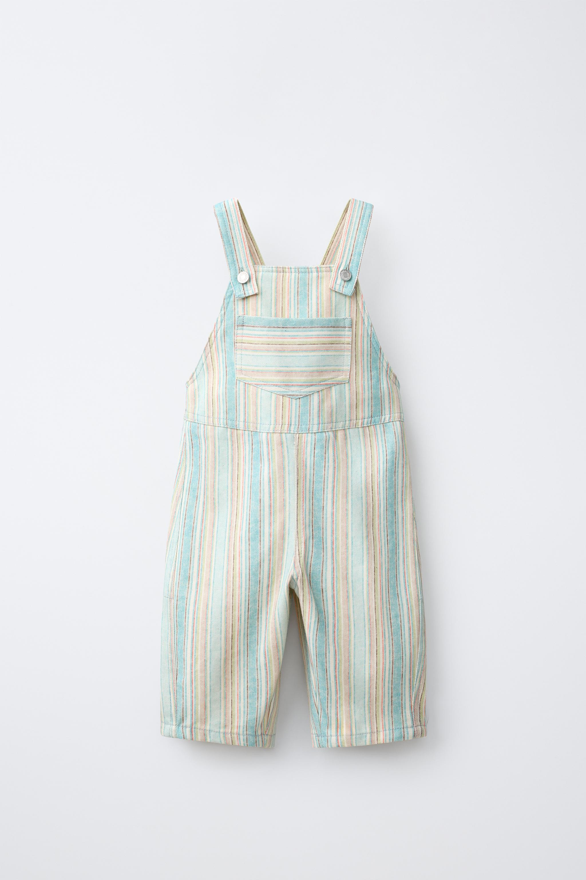 Striped Long Overalls | Zara US