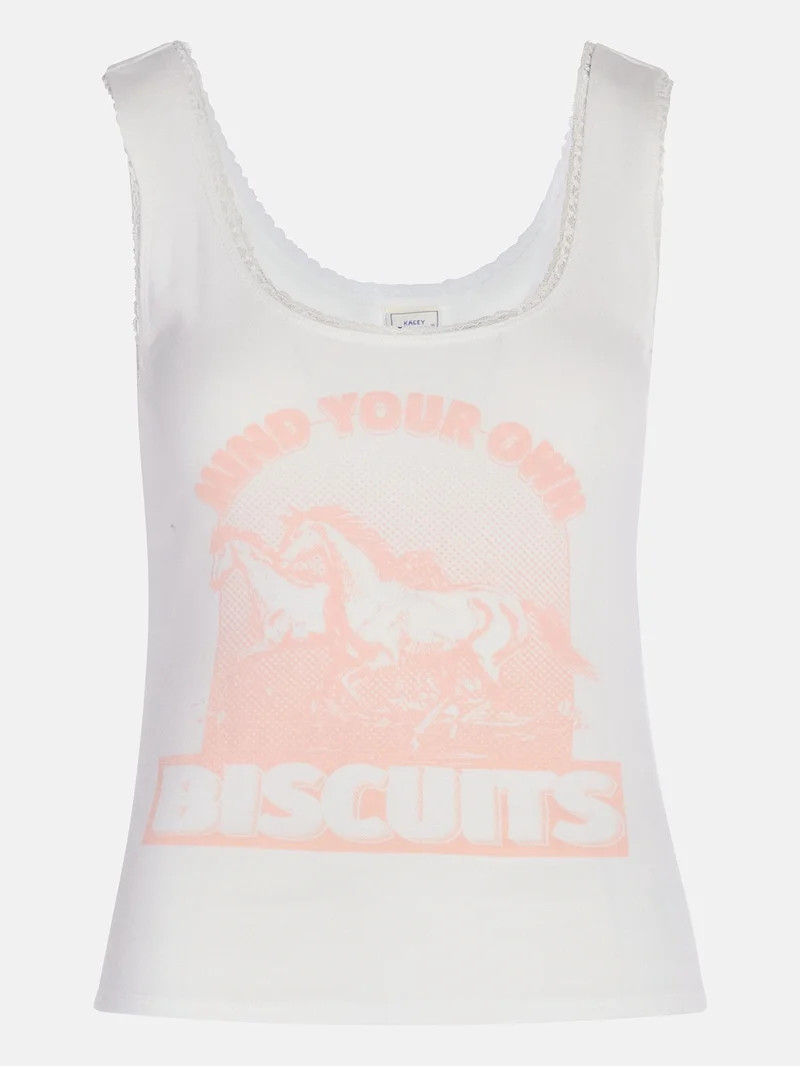 Kacey Lee Women's Mind Your Biscuits Graphic Tank Top, Sizes XS-XXL | Walmart (US)