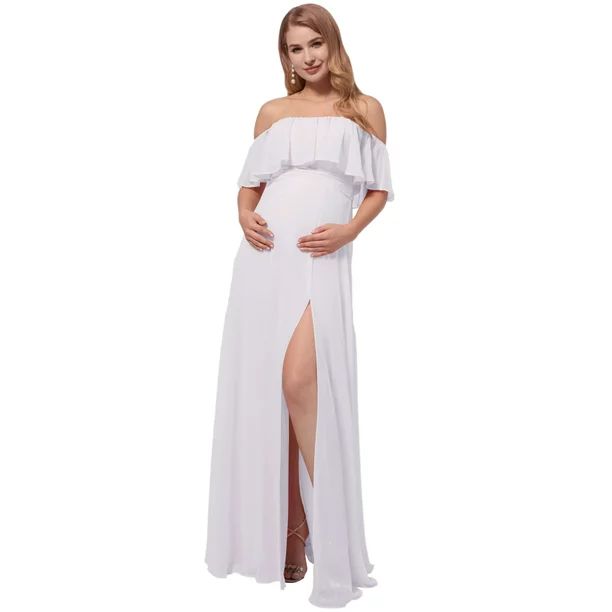 Ever-Pretty Maternity Short Sleeve Pleated Maternity Dress Empire Waist for Baby Showers 0968YF W... | Walmart (US)
