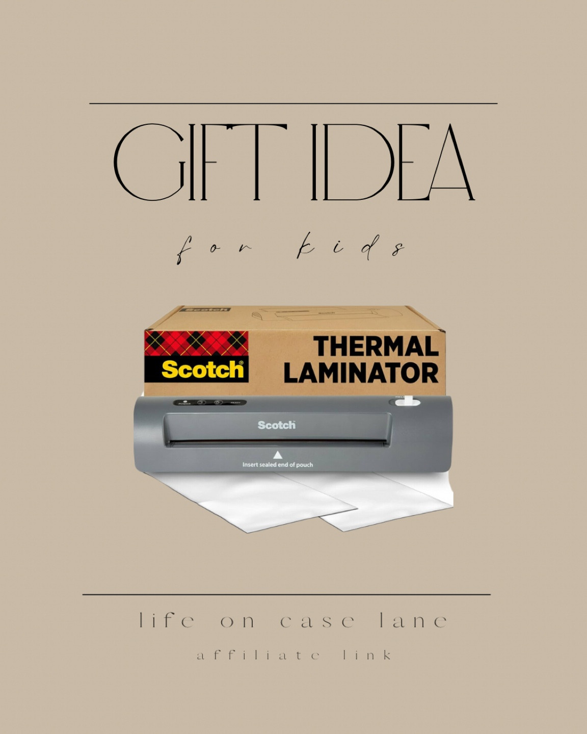 Gift idea for kids - laminator on sale with great reviews  

#LTKCyberWeek #LTKGiftGuide #LTKFamily