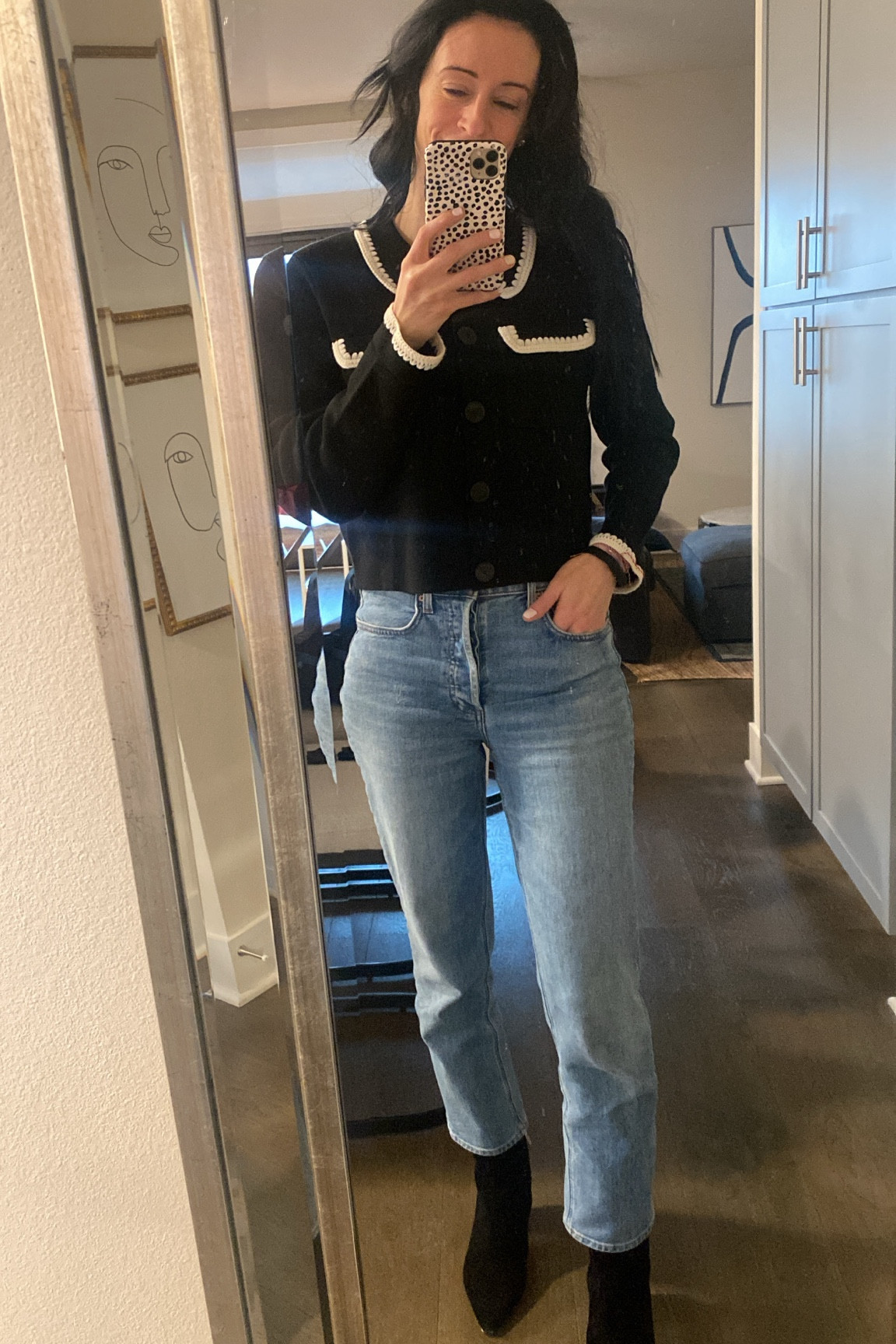 The Betty. Wearing a small. Continuing my majorly love affair with Sézane coupled with what I feel like are the only pair of jeans I wear 

#LTKSeasonal #LTKMostLoved #LTKstyletip