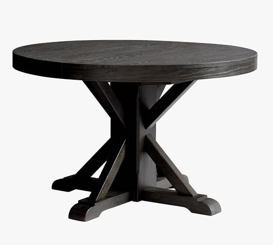 Benchwright Round Pedestal Extending Dining Table (48"-72") | Pottery Barn (US)