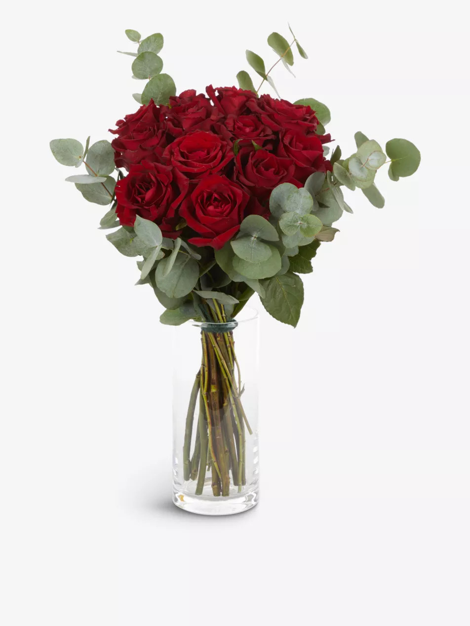 12 Red Roses bouquet | Selfridges