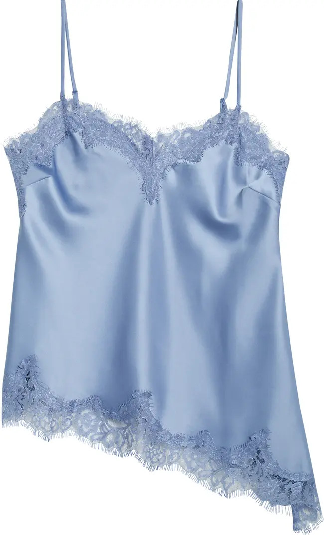 Open Edit Lace Trim Satin Camisole | Nordstrom | Nordstrom