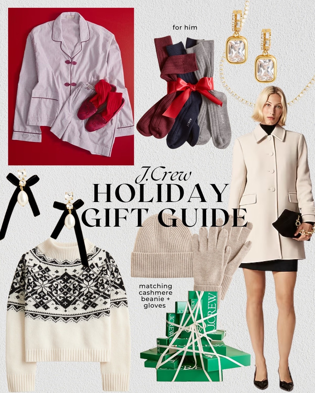 Thoughtful and timeless gift ideas from @jcrew 🎁✨
If you're still searching for gifts that feel special— the kind they'll reach for year after year - I rounded up some of my favorites that check every box: classic, cozy, and built to last.

From matching PJ sets for the whole family to luxe socks for him, cozy cashmere or coats that never go out of style

#injcrew #ad

#LTKGiftGuide #LTKHoliday