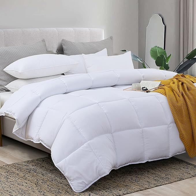 L LOVSOUL Duvet Insert Queen Comforter for Queen Size Bed,All Season Down Alternative Comforter M... | Amazon (US)