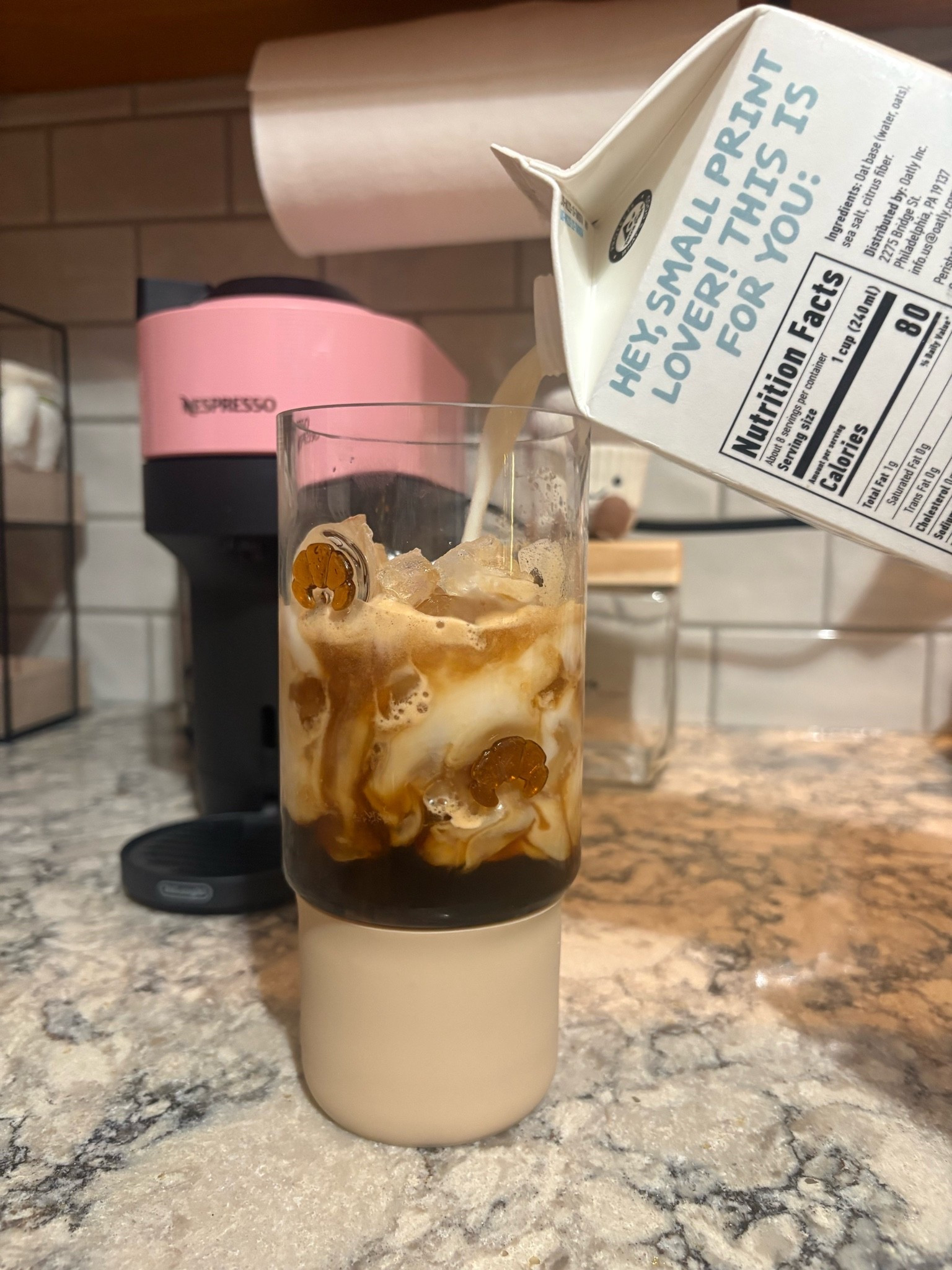 Cinnamon French toast latte⭐️😋

Maple syrup
Cinnamon sugar
Double shot espresso 

Cold foam:
Heavy whipping cream
Maple syrup

#LTKdayinmylife #LTKmorningroutine