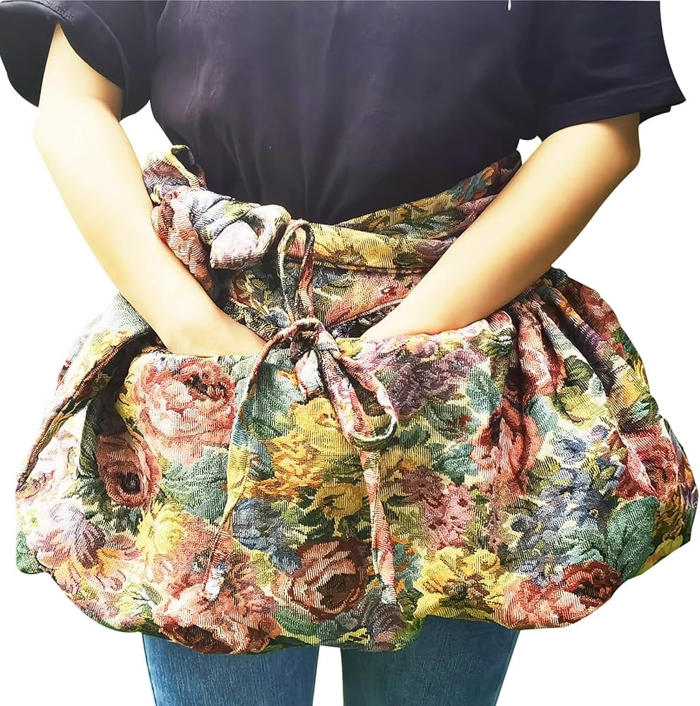 Garden Apron for Woman, Serve Apron Cute, Flora Half Apron with 8 Pockets, Valentines Gift for Mo... | Amazon (US)