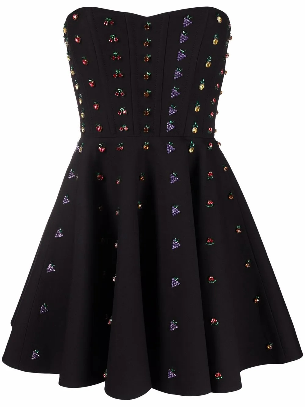Valentino Garavani crystal-embellished minidress - Black | Farfetch Global