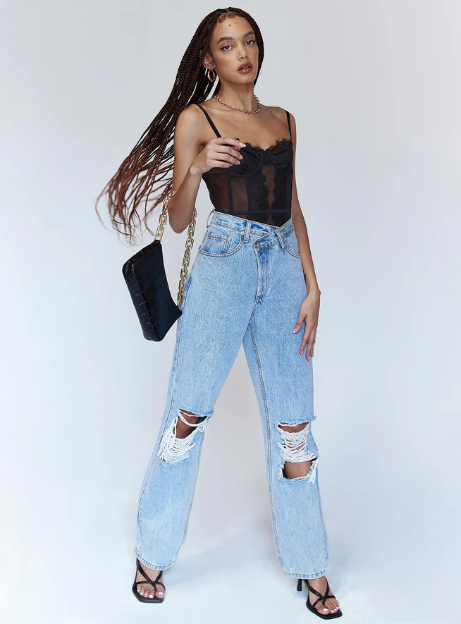 Dabney Bodysuit Black | Princess Polly US