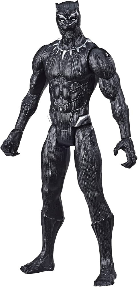 Avengers Marvel Titan Hero Series Black Panther Action Figure, 12-Inch Toy, Inspired by Marvel Un... | Amazon (US)
