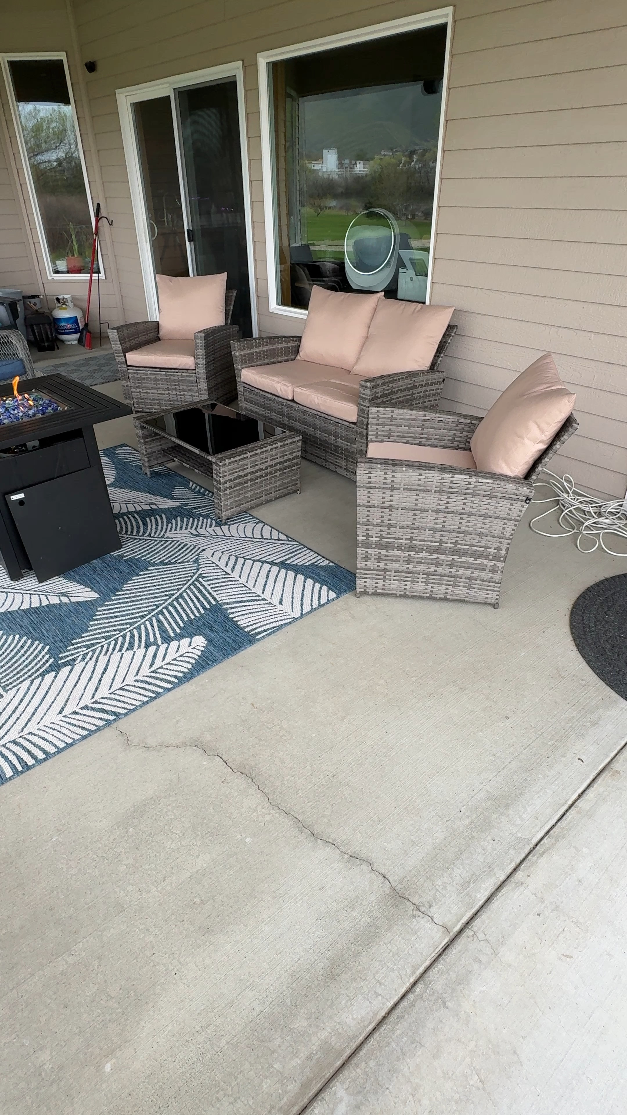 Love this new 4 piece patio wicker set. 

#LTKU #LTKhome #LTKVideo
