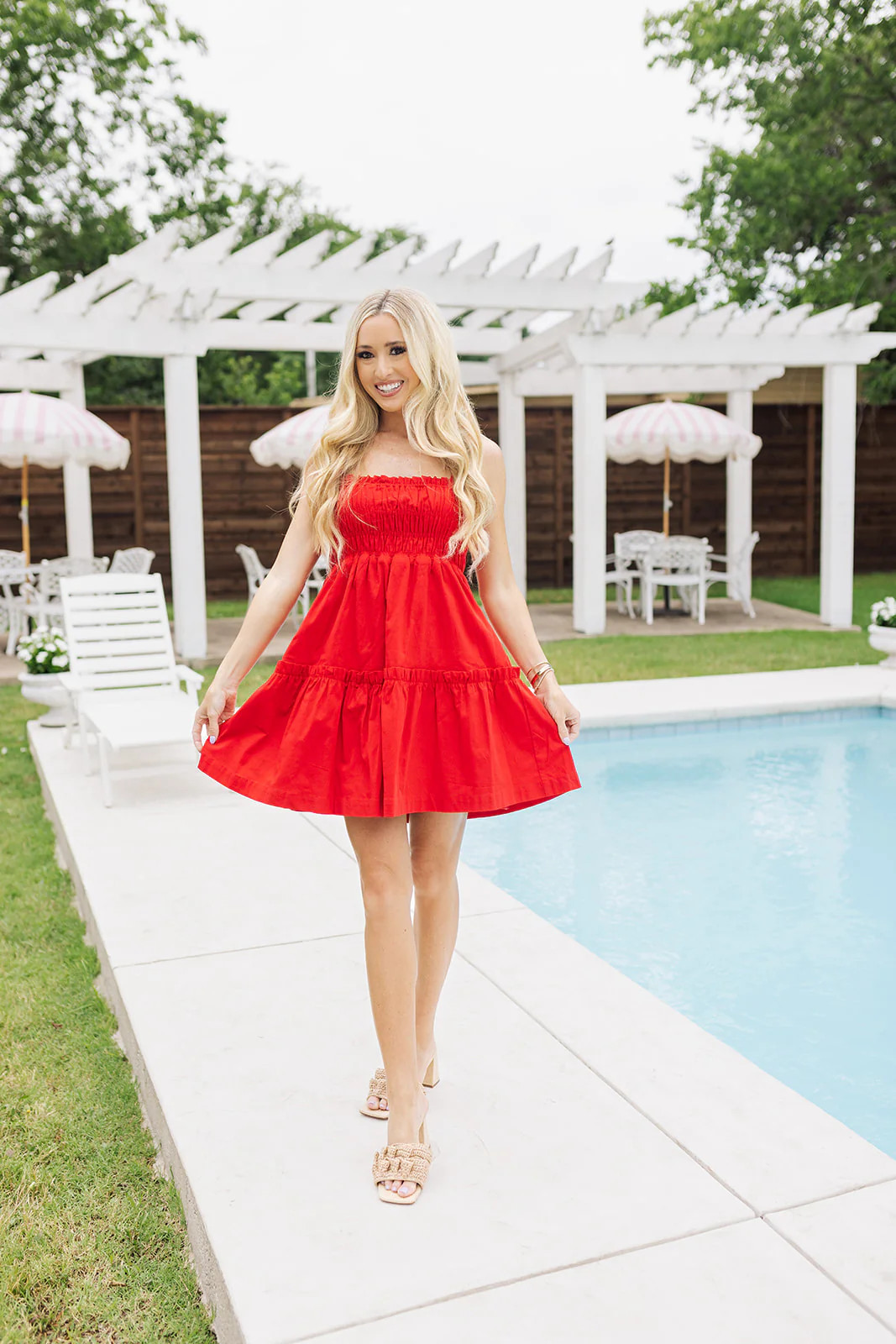 Pretty Places Dress - Red | The Impeccable Pig