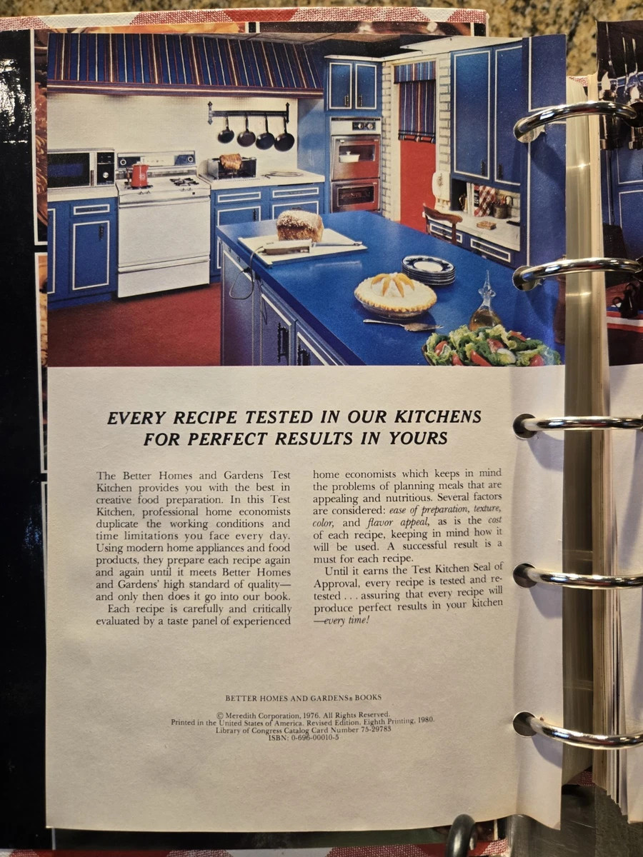 Vintage Better Homes & Gardens Cookbook 1976 White And Red Checkered Print! Cute | eBay US