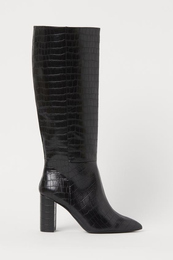 Crocodile-patterned Boots | H&M (US + CA)