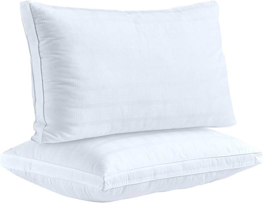 D & G THE DUCK AND GOOSE CO Down Alternative Bed Sleeping Pillows - King Size | 100% Cotton Hotel... | Amazon (US)