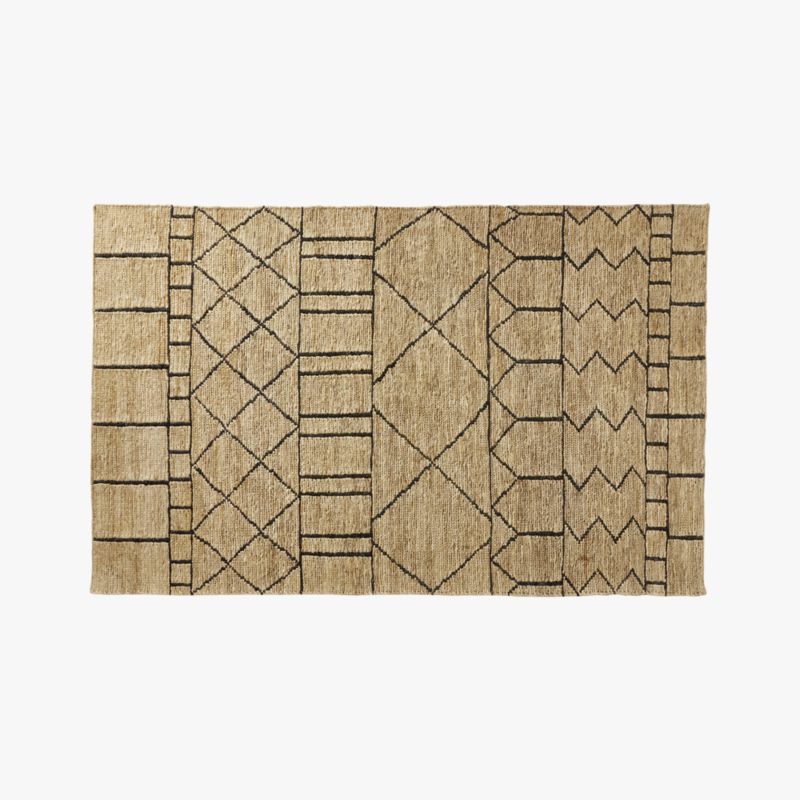 Istana Patterned Jute Rug 5'x8' | CB2 | CB2