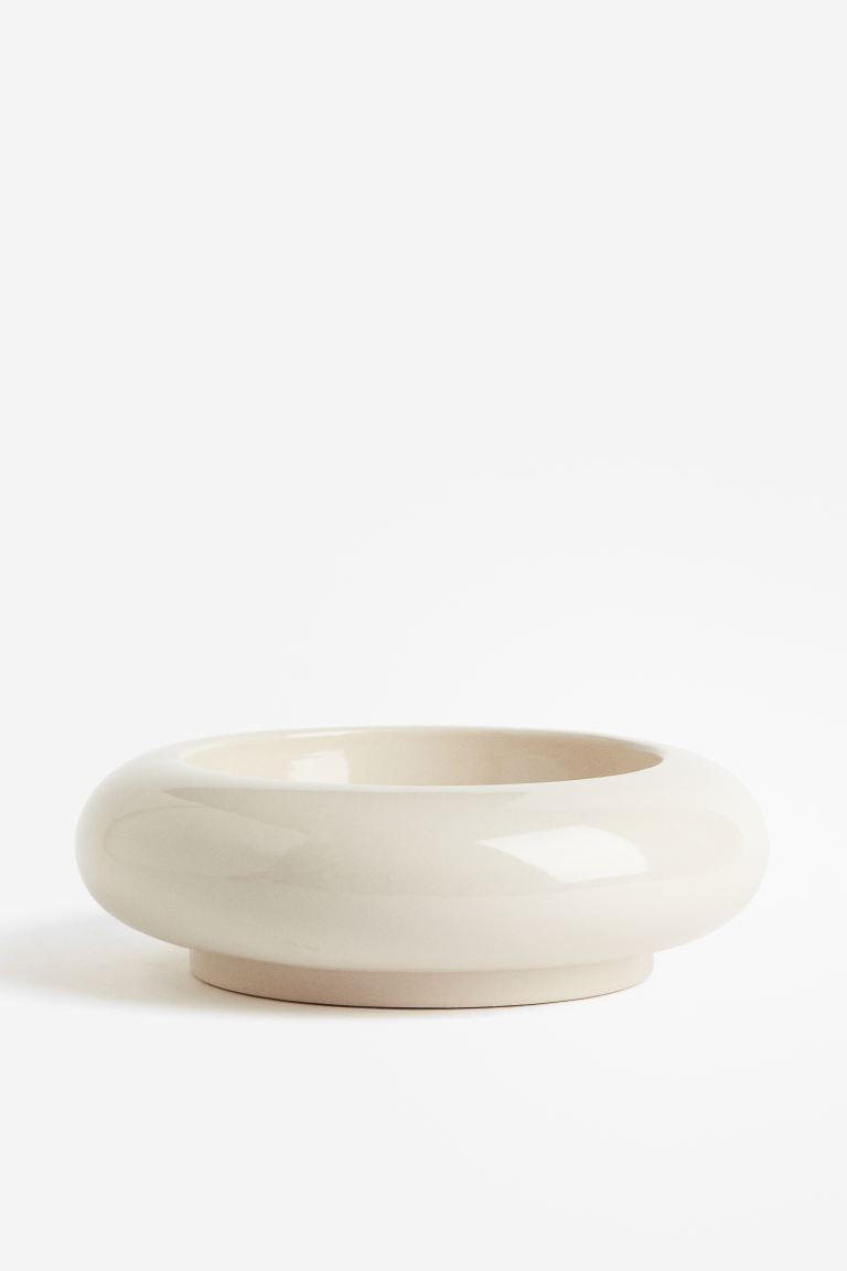 Stoneware Serving Bowl - Light beige - Home All | H&M US | H&M (US + CA)