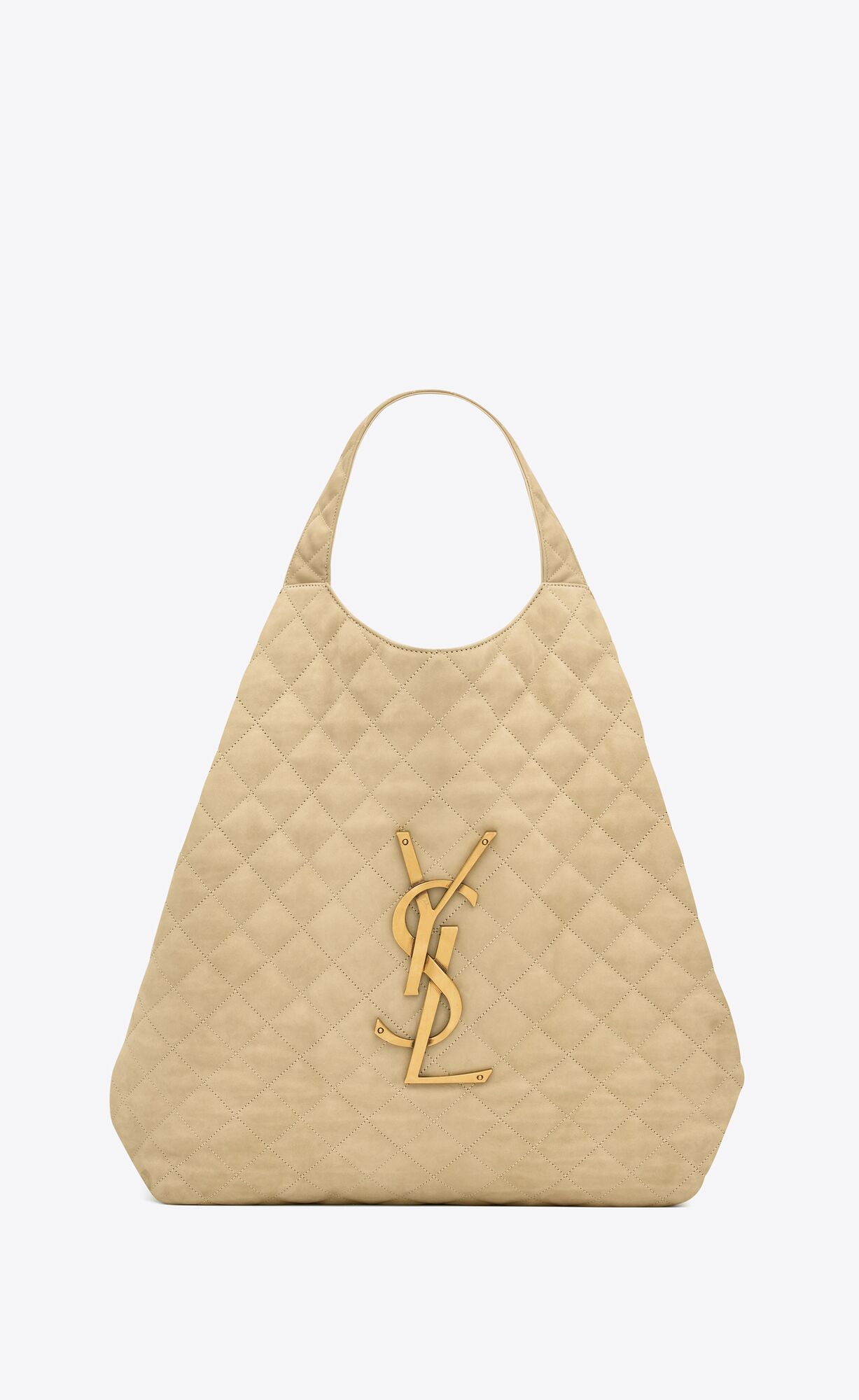 ICARE maxi shopping bag in quilted nubuck suede | Saint Laurent | YSL.com | Saint Laurent Inc. (Global)