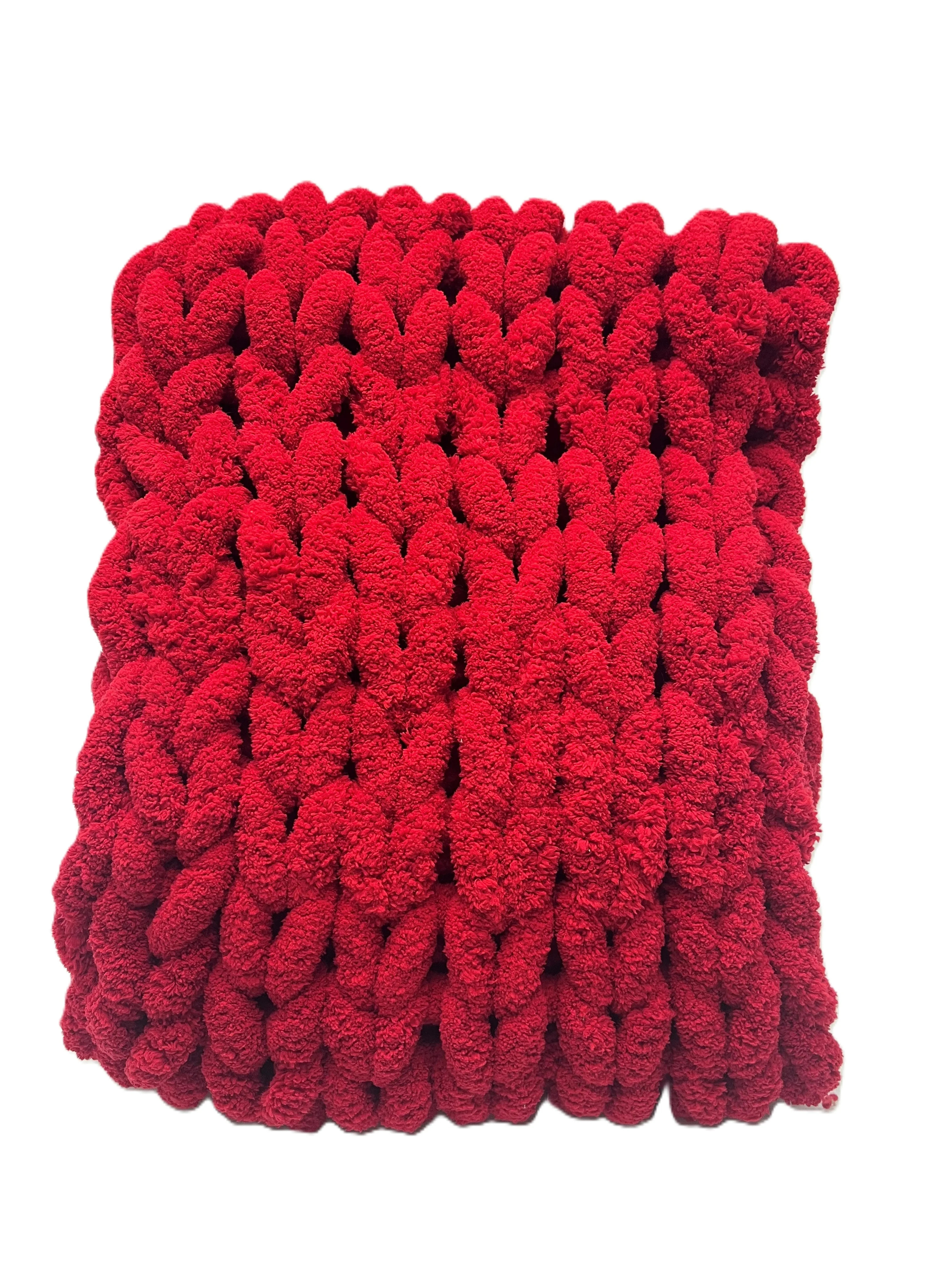 Chunky Knit Christmas Tree Scarf, Red, 62" x 24", by Holiday Time | Walmart (US)